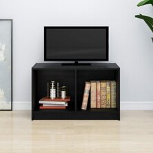 Tv-meubel 70x33x42 cm massief grenenhout zwart