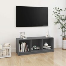 Tv-meubel 104x33x41 cm massief grenenhout grijs