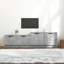 Tv-meubel 158,5x36x45 cm bewerkt hout betongrijs