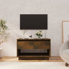 Tv-meubel 70x41x44 cm bewerkt hout gerookt eikenkleurig