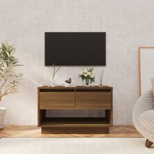 Tv-meubel 70x41x44 cm bewerkt hout bruin eikenkleur