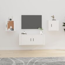 Tv-wandmeubels 2st 40x34,5x40 cm wit