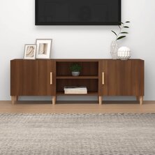 Tv-meubel 150x30x50 cm bewerkt hout bruin eikenkleur