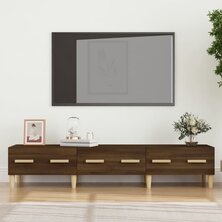 Tv-meubel 150x34,5x30 cm bewerkt hout bruin eikenkleur