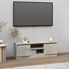 Tv-meubel met deur 102x30x36 cm betongrijs