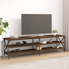 Tv-meubel 180x40x50 cm bewerkt hout bruin eikenkleur