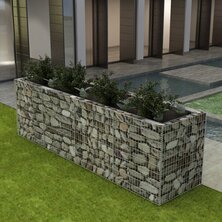 Gabion plantenbak verhoogd 360x90x100 cm staal