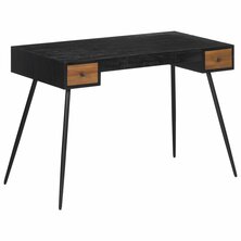 Bureau 117x56,5x75 cm massief gerecycled teakhout