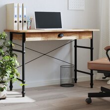 Computerbureau met lade 110x50x75 cm eikenkleurig