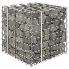 Gabion plantenbak verhoogd kubus 40x40x40 cm staaldraad