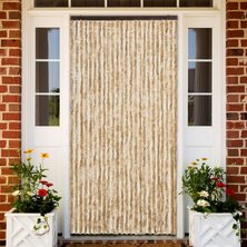 Vliegengordijn 100x230 cm chenille beige