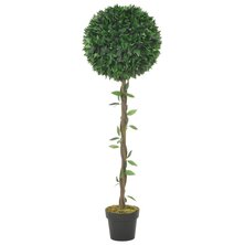 Kunstplant met pot laurierboom 130 cm groen