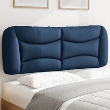 Hoofdbordkussen 120 cm stof blauw