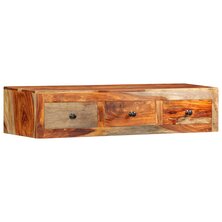 Wandtafel 100x25x20 cm massief sheeshamhout