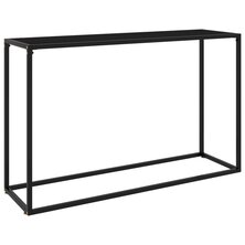 Wandtafel 120x35x75 cm gehard glas zwart