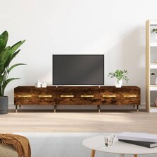 Tv-meubel 150x36x30 cm bewerkt hout gerookt eikenkleurig