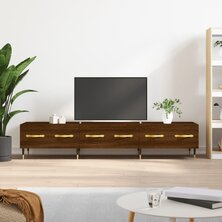 Tv-meubel 150x36x30 cm bewerkt hout bruin eikenkleur