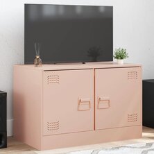 Tv-meubel 67x39x44 cm staal roze