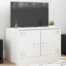 Tv-meubel 67x39x44 cm staal wit