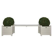 Esschert Design Bank met Plantenbak Wit CF33W