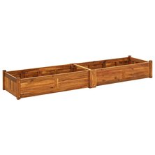 Plantenbak verhoogd 200x50x25 cm acaciahout