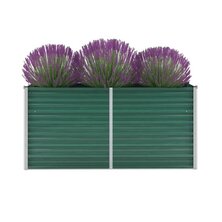 Plantenbak verhoogd 160x40x77 cm gegalvaniseerd staal groen