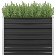 Plantenbak verhoogd 100x40x77 cm gegalvaniseerd staal antraciet