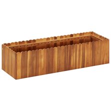 Plantenbak verhoogd 100x30x25 cm massief acaciahout