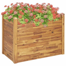 Plantenbak verhoogd 110x60x84 cm massief acaciahout