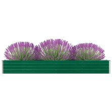 Plantenbak verhoogd 320x40x45 cm gegalvaniseerd staal groen