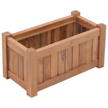 Plantenbak verhoogd 50x25x25 cm massief teakhout