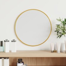 Wandspiegel rond &Oslash;30 cm goudkleurig
