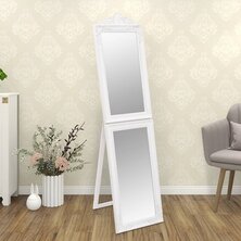 Spiegel vrijstaand 40x160 cm wit