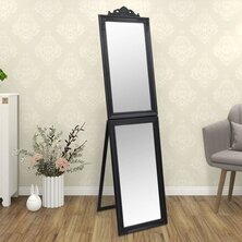 Spiegel vrijstaand 40x160 cm zwart