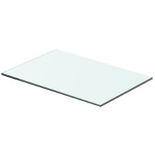 Wandschap transparant 40x20 cm glas