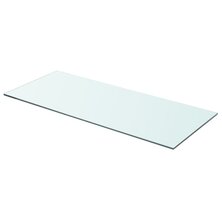 Wandschap transparant 70x30 cm glas