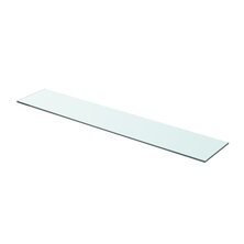 Wandschap transparant 80x15 cm glas