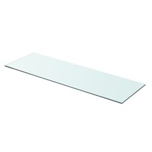 Wandschap transparant 80x25 cm glas