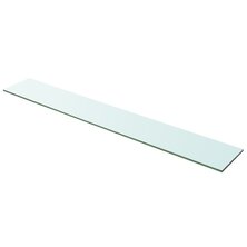 Wandschap transparant 100x15 cm glas