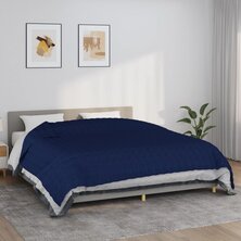 Verzwaringsdeken 220x260 cm 11 kg stof blauw