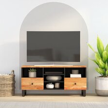 Tv-meubel 100x33x46 cm massief acaciahout en bewerkt hout