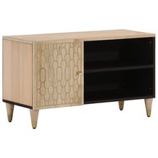 Tv-meubel 80x31x46 cm massief mangohout