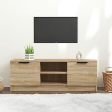 Tv-meubel 102x35x36,5 cm bewerkt hout sonoma eikenkleurig