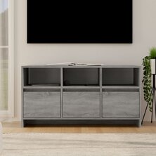 Tv-meubel 102x37,5x52,5 cm bewerkt hout grijs sonoma eikenkleur