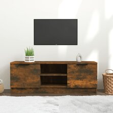 Tv-meubel 102x35x36,5 cm bewerkt hout gerookt eikenkleurig