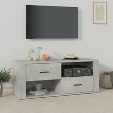 Tv-meubel 100x35x40 cm bewerkt hout betongrijs