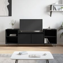 Tv-meubel 160x35x55 cm bewerkt hout zwart