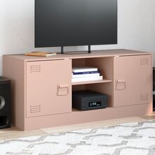 Tv-meubel 99x39x44 cm staal roze