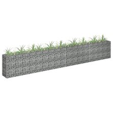 Gabion plantenbak verhoogd 360x30x60 cm gegalvaniseerd staal