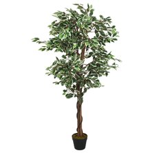 Kunstplant ficus 1008 bladeren 180 cm groen